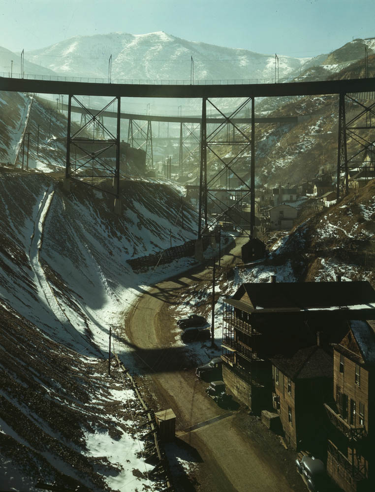 Carr Fork Canyon as seen from 'G' bridge, Bingham Copper Mine, Utah