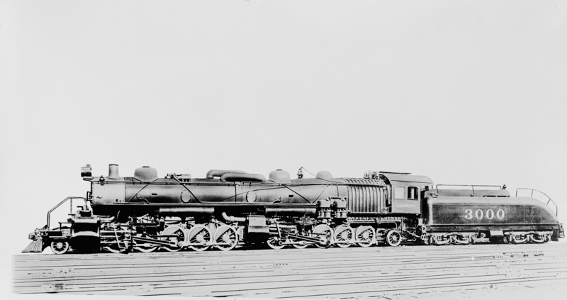 New Mallet articulated compound engine on the Santa Fe