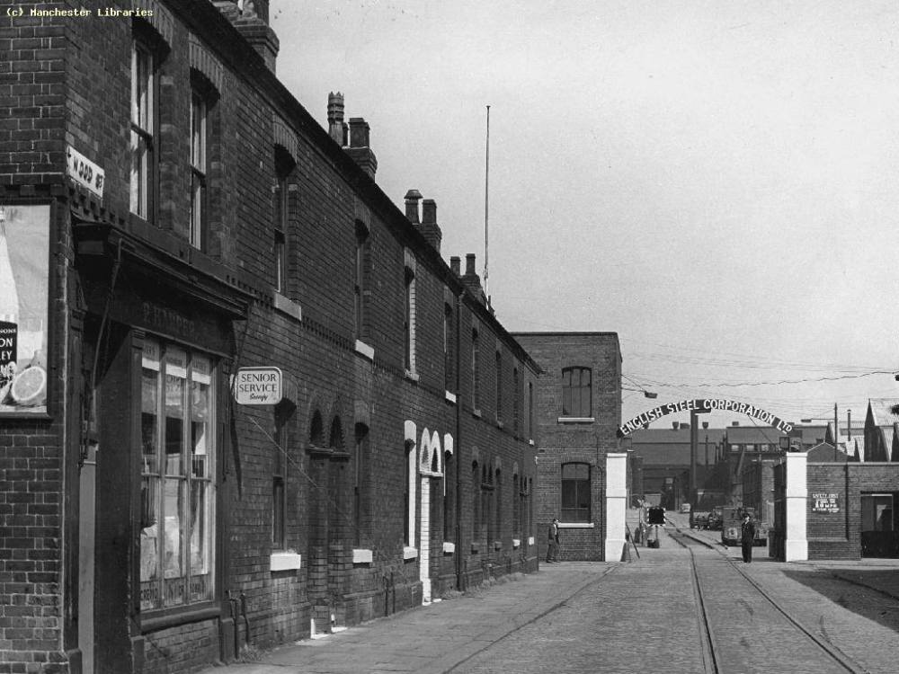 Wood St to North St and the gates of English Steel,1963.